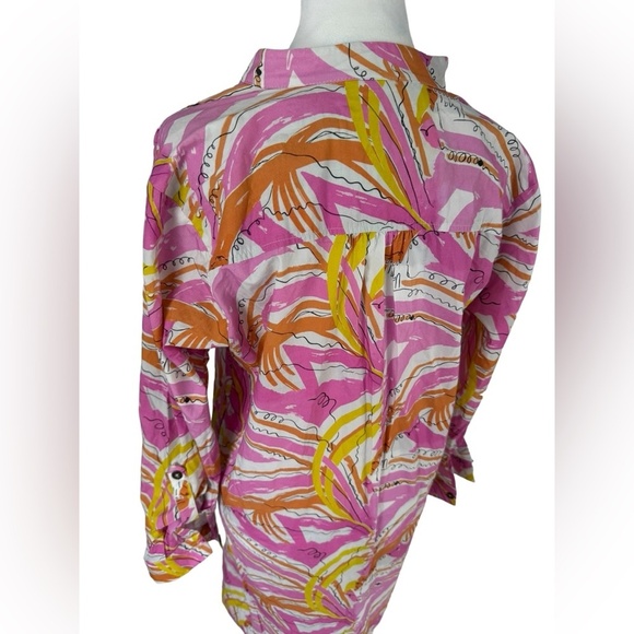 Vera for Anthropologie Spring Dress Maximalist Oversized Artsy Abstract 1990s XS - Picture 10 of 16